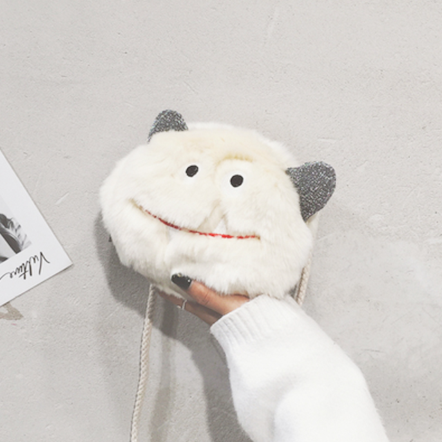 潮流可爱毛绒小圆包