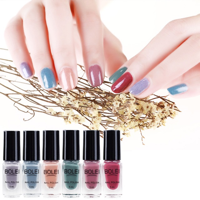 6瓶韩国指甲油套装