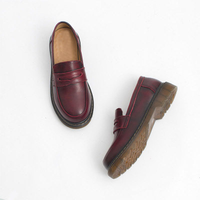 复古学院风叙旧乐福鞋