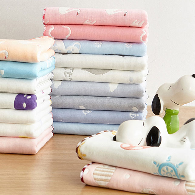 5条纯棉纱布毛巾全棉小方巾