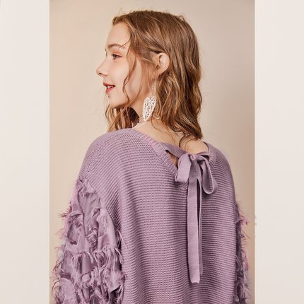 韩版时尚套头纯色上衣