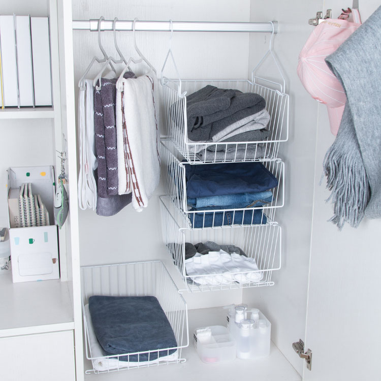 衣柜分隔悬挂式置物架