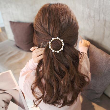 ins网红同款珍珠发夹
