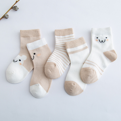 春夏网眼中筒婴儿棉袜