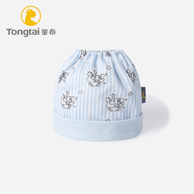 童泰婴儿帽子春夏薄款可爱囟门帽