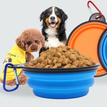宠物狗狗折叠碗户外便携狗碗
