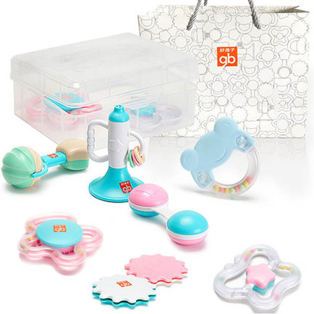 好孩牙胶益智手摇子婴儿玩具