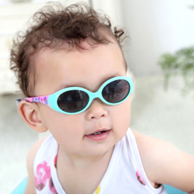 婴儿防紫外线硅胶软墨镜