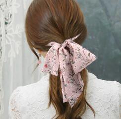 长飘带蝴蝶结发带绑发头花