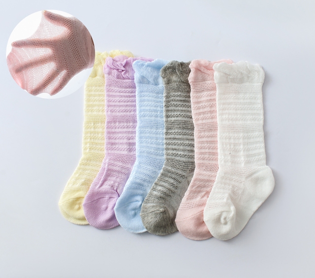婴儿袜子夏季薄款中筒袜