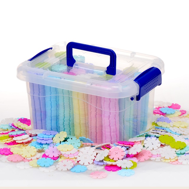 雪花片儿童积木拼装玩具