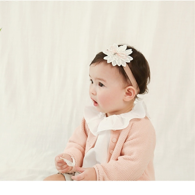 女宝宝春夏莲花婴儿头带