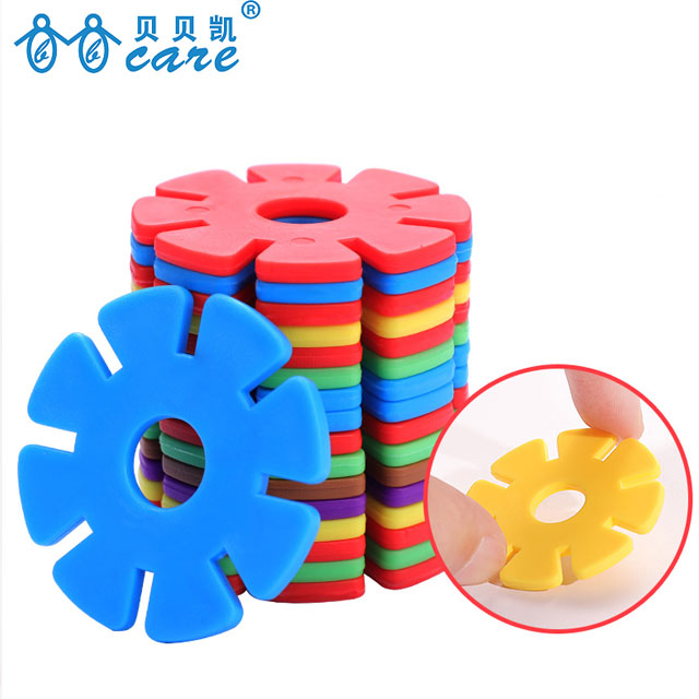 雪花片玩具儿童大号加厚1000片