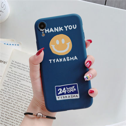 日韩简约插画苹果x手机壳