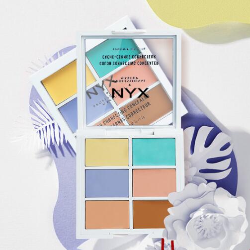美国nyx6色六色遮瑕盘