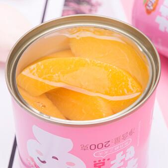 华泉黄桃罐头4罐糖水