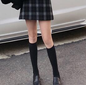 小腿袜黑色长筒袜